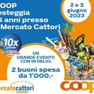 GRANDE FESTA: 15 anni di coop al Mercato Cattori