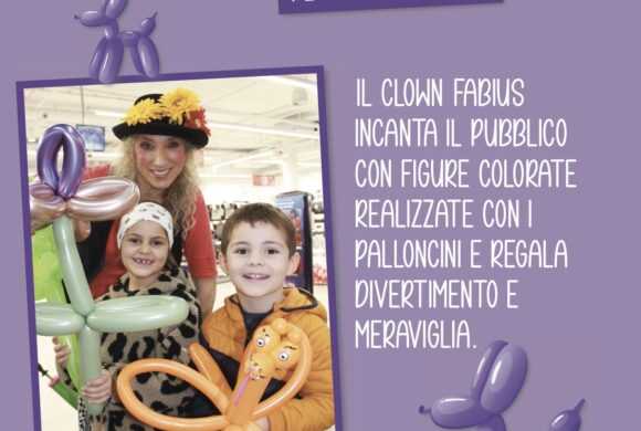 Clown modella palloncini